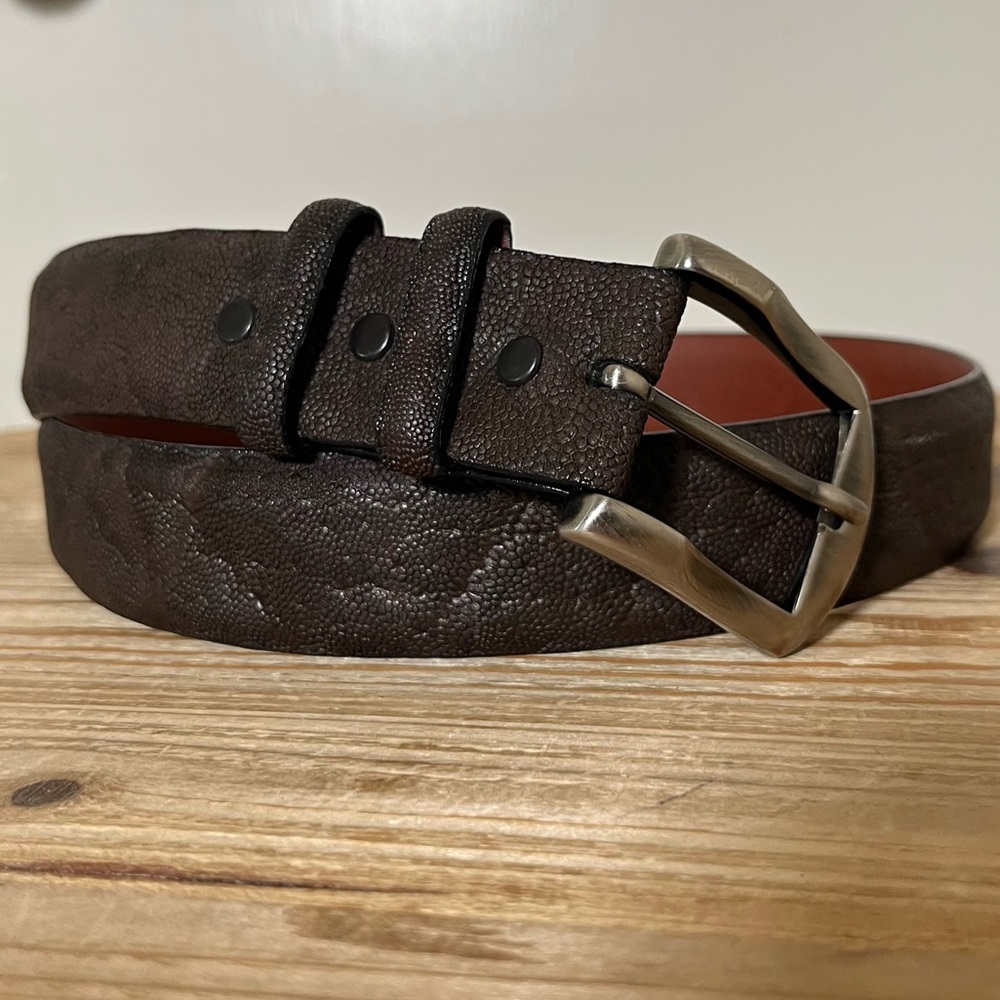 GENUINE African Elephant Skin Torino Elite Leather Belt Mens 30 - $395